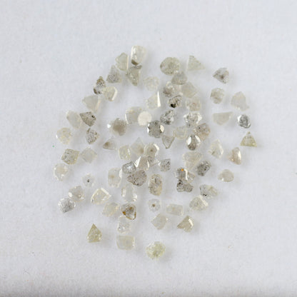 Natural 5.49 Ct Salt & Pepper Polki Diamonds | Gray Black 3–4.8 mm Loose Diamond Lot