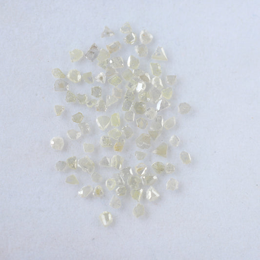 Gray Polki Slice 5.74 Ct Loose Diamonds | 3–5 mm Natural Salt & Pepper Diamond Lot For Wedding Jewelry