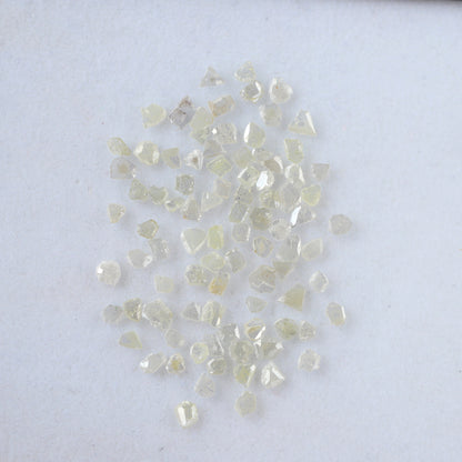 Gray Polki Slice 5.74 Ct Loose Diamonds | 3–5 mm Natural Salt & Pepper Diamond Lot For Wedding Jewelry