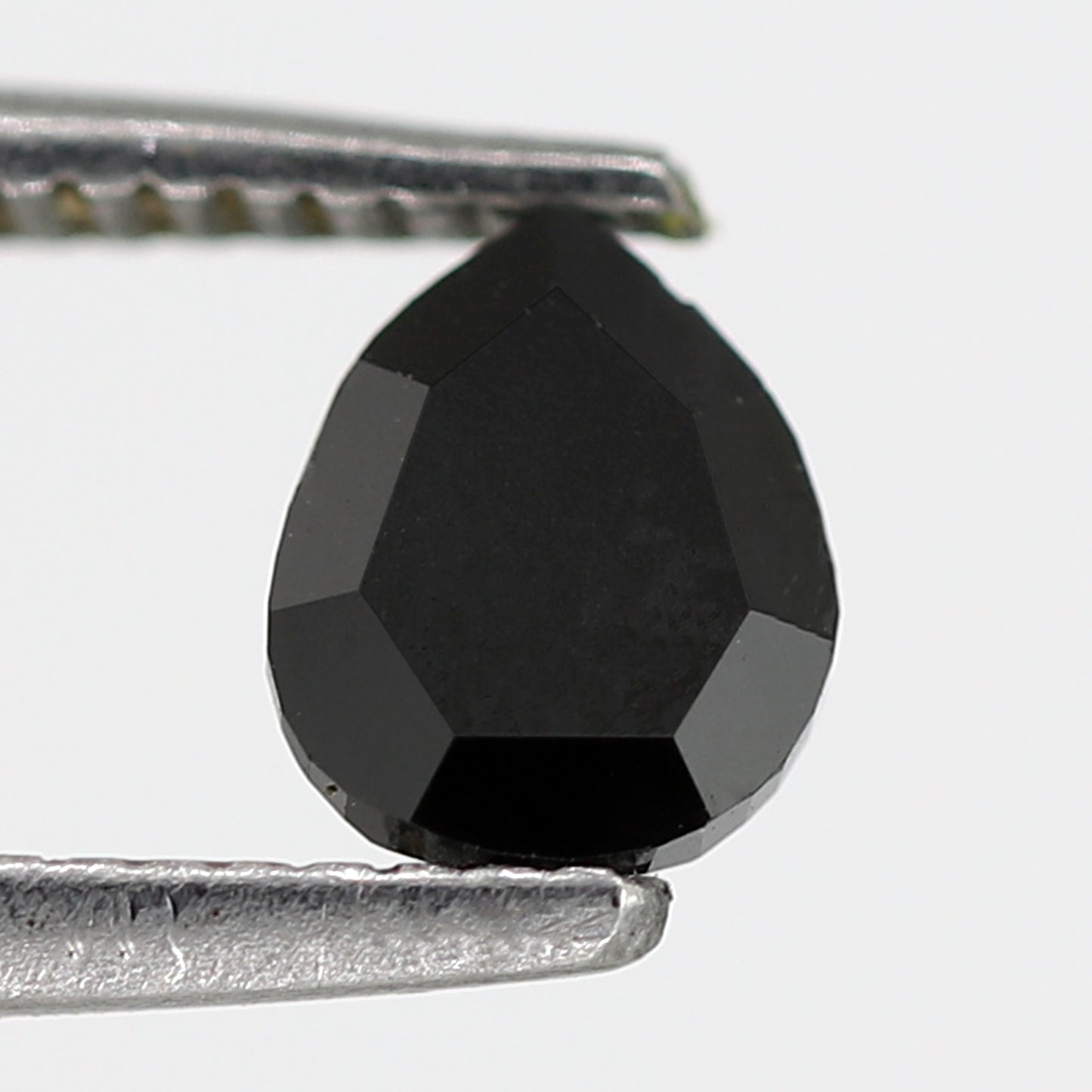 Natural Treated Pear Shape Diamond 0.49 CT Heated Black Loose Diamond For Pear Diamond Ring