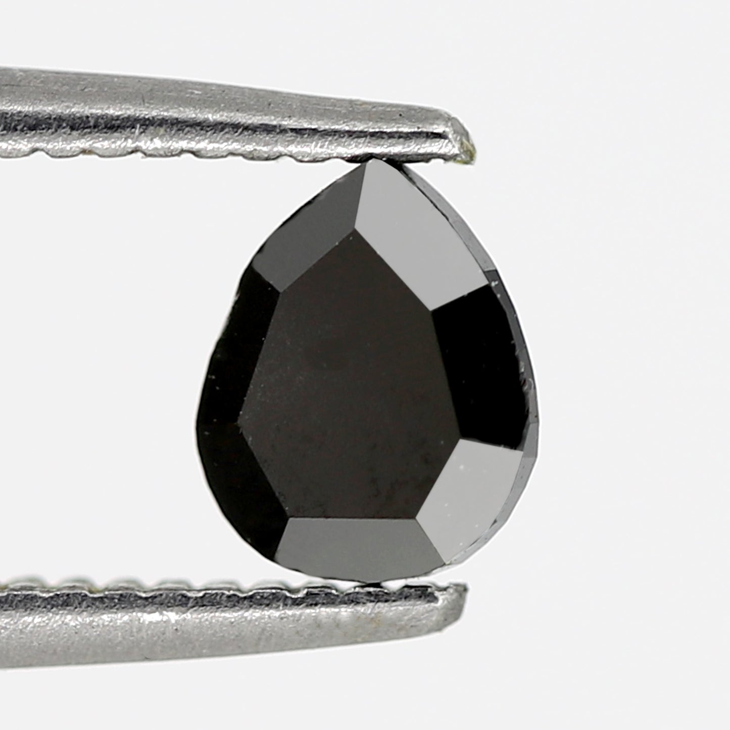 Natural Treated Pear Shape Diamond 0.49 CT Heated Black Loose Diamond For Pear Diamond Ring