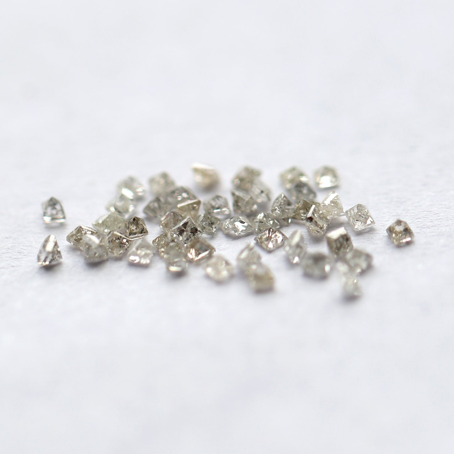 0.70 CT Brownish Gray Princess Cut Diamond Lot, 45 Pcs Natural Ethical Loose Diamonds for Wedding Jewelry and Custom Rings