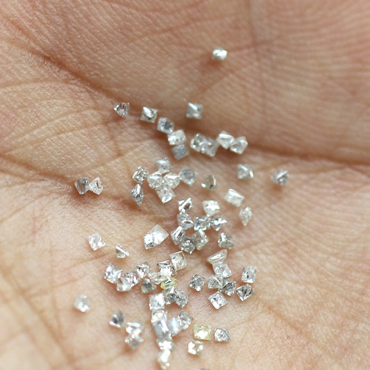 Princess Cut Diamond Lot 1.02 CT 75 Pcs, Natural Brownish Gray Ethical Loose Diamonds for Engagement Ring and Jewelry Making