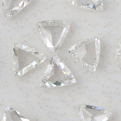 1.00 CT GH color Eye Clean Vs/SI Clarity Loose Natural Diamond 3 MM Triangle Shape Clear Rose Cut Diamond Wedding Ring