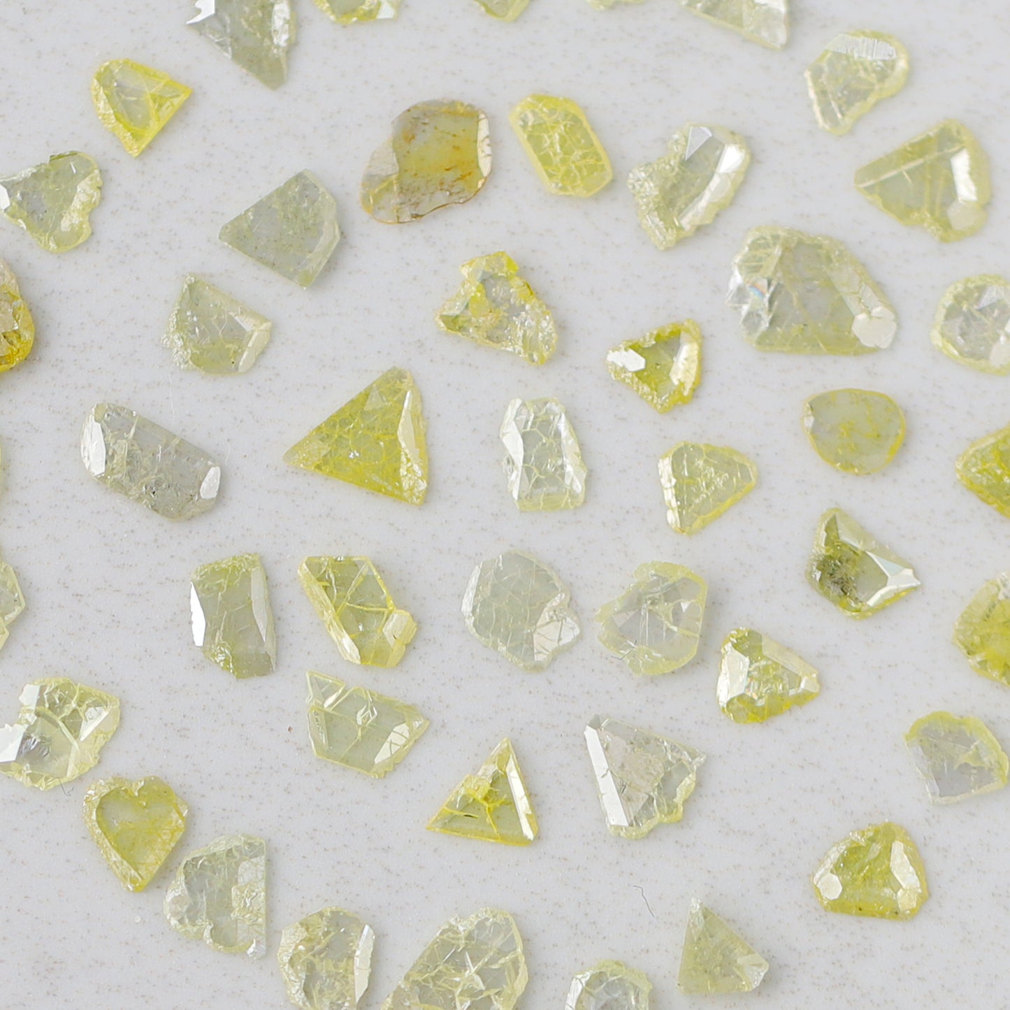 47 Pcs Natural Yellow Slice Diamonds | 5.01 Ct 4–7 mm Conflict Free Diamond Lot
