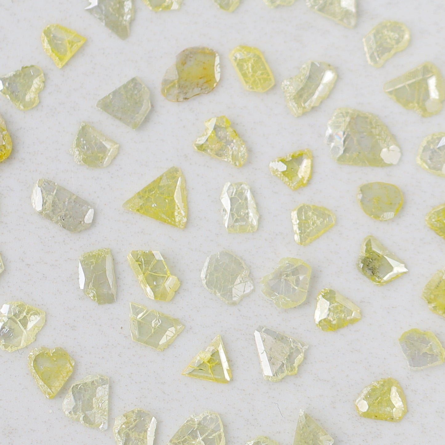 47 Pcs Natural Yellow Slice Diamonds | 5.01 Ct 4–7 mm Conflict Free Diamond Lot