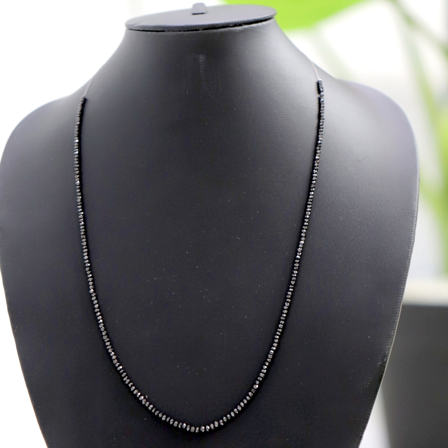 20 CT Rondelle Cut Diamond Beads 2.5 to 3 MM Heated Black Color Diamond Beads Loose Natural Full Cut Diamond Beads Custom Made Jewelry