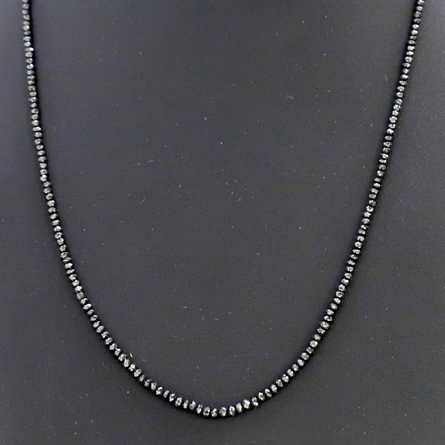 20 CT Rondelle Cut Diamond Beads 2.5 to 3 MM Heated Black Color Diamond Beads Loose Natural Full Cut Diamond Beads Custom Made Jewelry