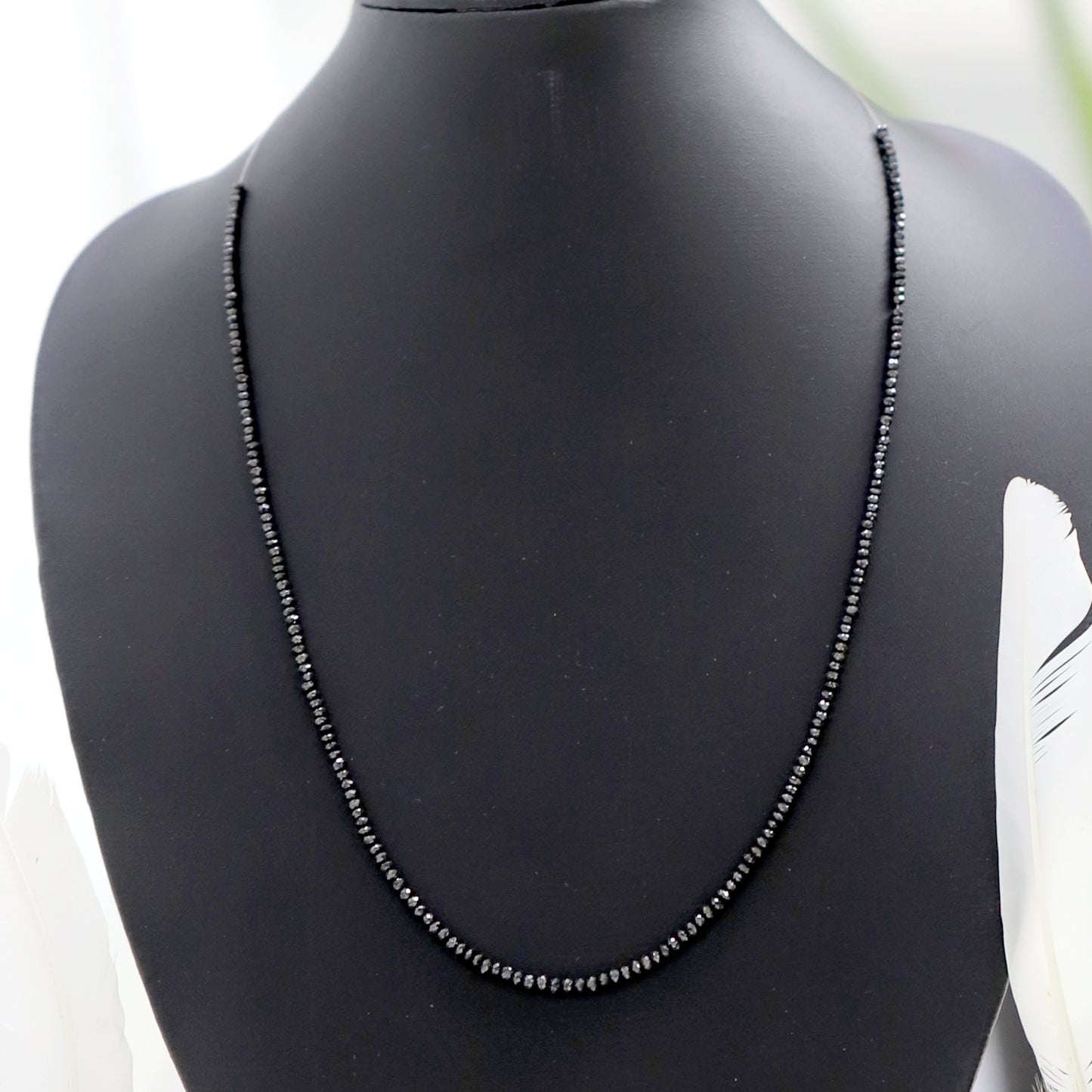 19.84 CT Heated Black Color Diamond Beads 2.5 MM to 3 MM Loose Natural Rondelle Full Cut Diamond Beads Conflict Free Genuine Diamond
