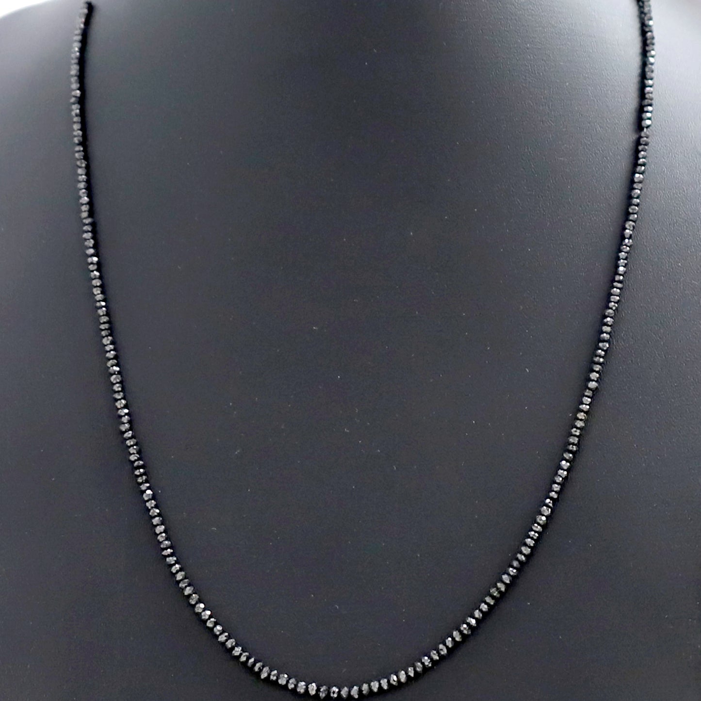 19.84 CT Heated Black Color Diamond Beads 2.5 MM to 3 MM Loose Natural Rondelle Full Cut Diamond Beads Conflict Free Genuine Diamond