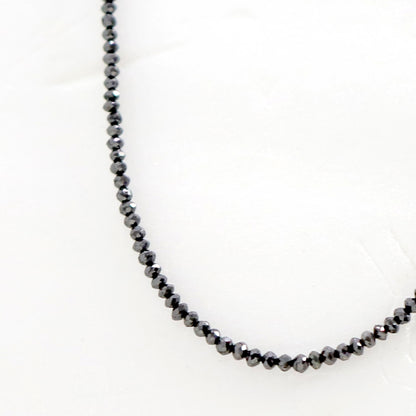 19.84 CT Heated Black Color Diamond Beads 2.5 MM to 3 MM Loose Natural Rondelle Full Cut Diamond Beads Conflict Free Genuine Diamond