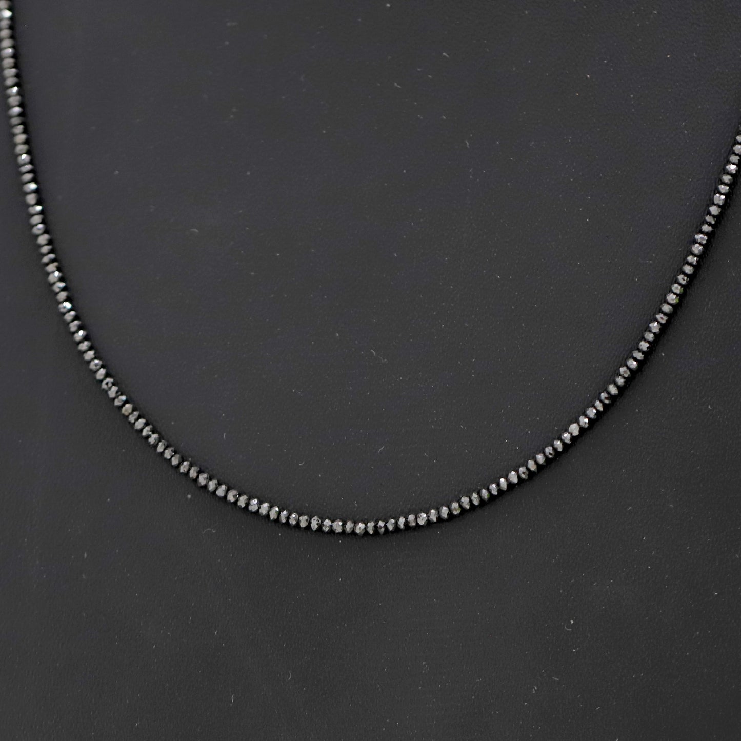 2 MM Size Rondelle Full Cut Diamond Beads 16.55 CT Natural Loose Treated Black Color Diamond Beads Black Diamond Beads Wedding Jewelry