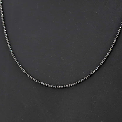2 MM Size Rondelle Full Cut Diamond Beads 16.55 CT Natural Loose Treated Black Color Diamond Beads Black Diamond Beads Wedding Jewelry