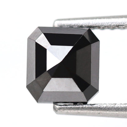 1.42 Ct Emerald Cut Diamonds, Natural Treated 6.00 mm Loose Diamonds for Custom Pendant Design