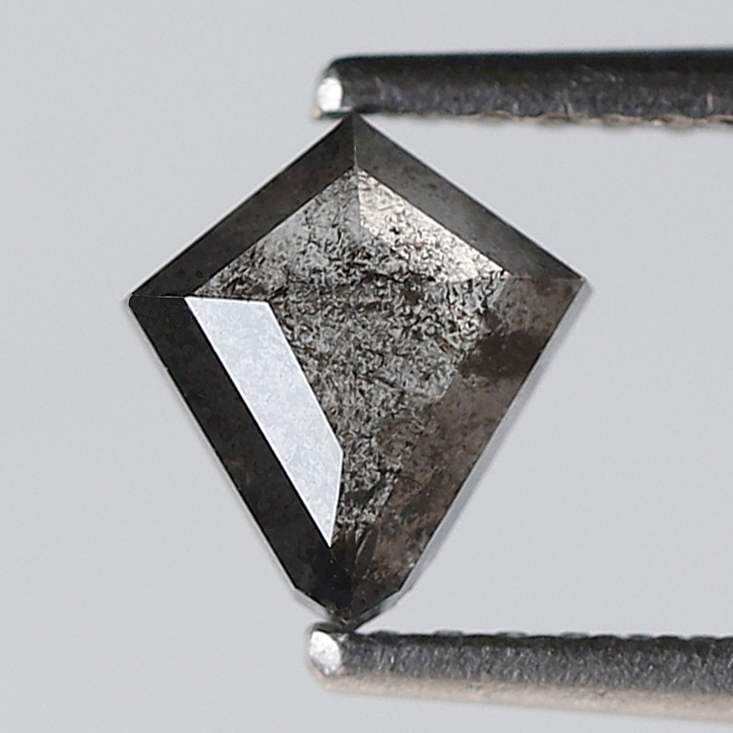 Blackish Gray Kite Cut Diamond 0.64 Ct, Natural Salt and Pepper Loose Diamond for Custom Jewelry Design