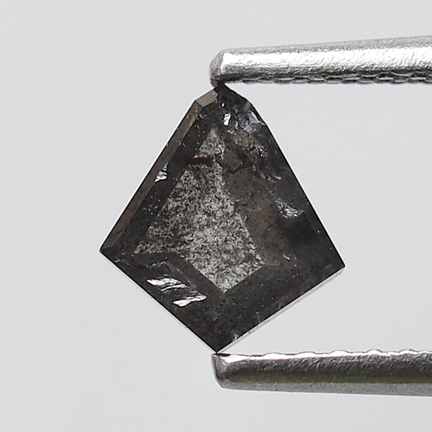 Blackish Gray Kite Cut Diamond 0.64 Ct, Natural Salt and Pepper Loose Diamond for Custom Jewelry Design