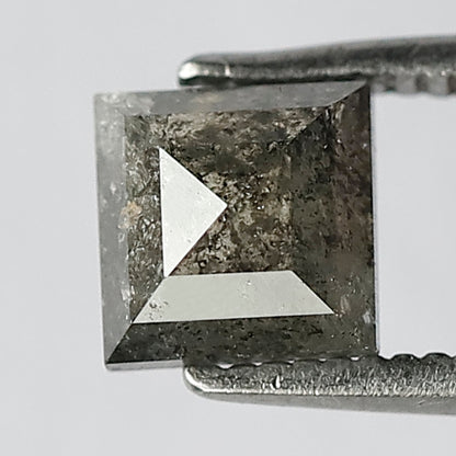 1.32 CT Natural Diamond Grey Black Color Diamond Square Shape Diamond Salt And Pepper Diamond Natural Loose Diamond Real Diamond