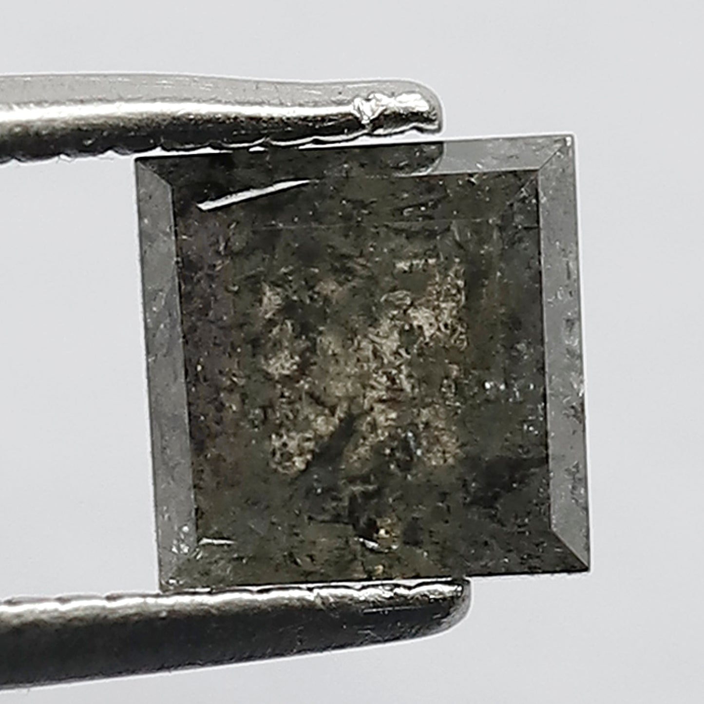 1.32 CT Natural Diamond Grey Black Color Diamond Square Shape Diamond Salt And Pepper Diamond Natural Loose Diamond Real Diamond