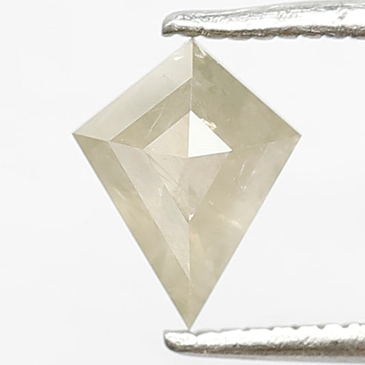 0.79 Ct Natural Light Yellowish Diamond | Kite Shape Translucent Rustic Conflict Free Loose Diamond for Pendant