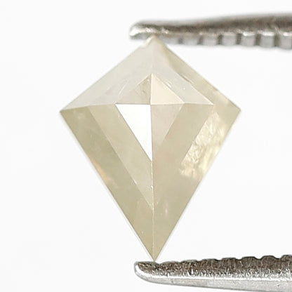 0.79 Ct Natural Light Yellowish Diamond | Kite Shape Translucent Rustic Conflict Free Loose Diamond for Pendant