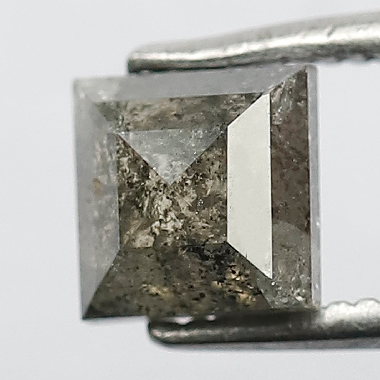 1.32 CT Natural Diamond Grey Black Color Diamond Square Shape Diamond Salt And Pepper Diamond Natural Loose Diamond Real Diamond