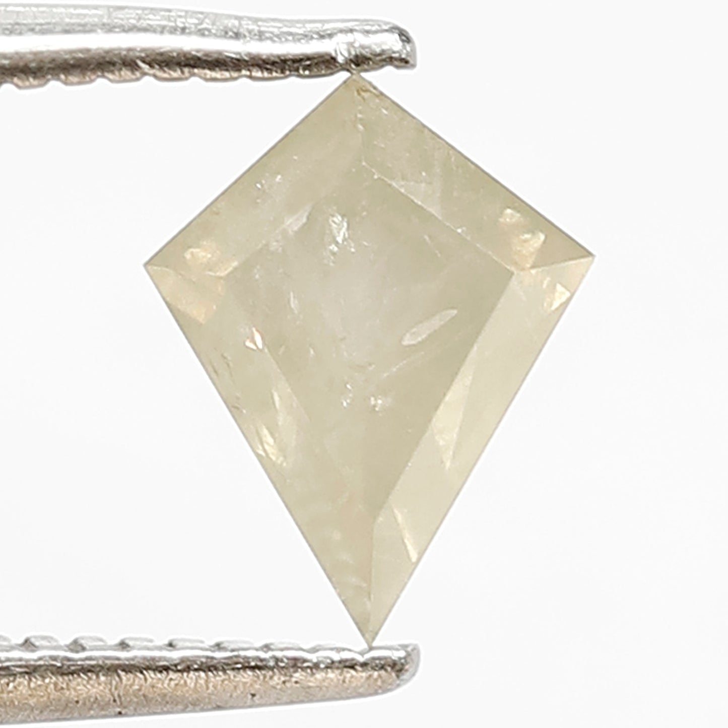 0.79 Ct Natural Light Yellowish Diamond | Kite Shape Translucent Rustic Conflict Free Loose Diamond for Pendant