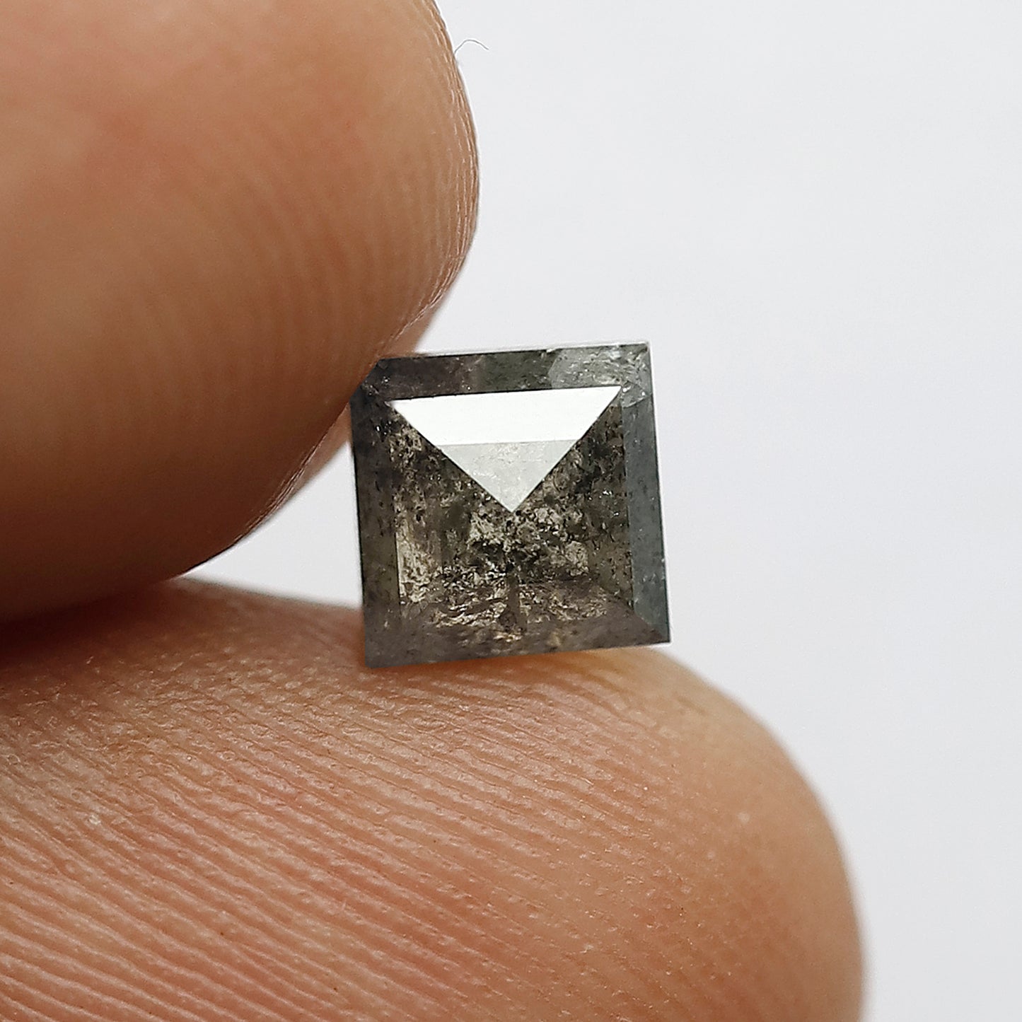 1.32 CT Natural Diamond Grey Black Color Diamond Square Shape Diamond Salt And Pepper Diamond Natural Loose Diamond Real Diamond