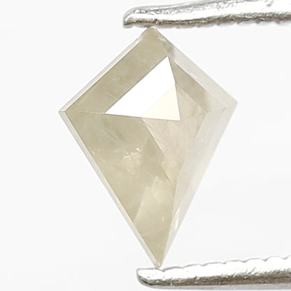 0.79 Ct Natural Light Yellowish Diamond | Kite Shape Translucent Rustic Conflict Free Loose Diamond for Pendant