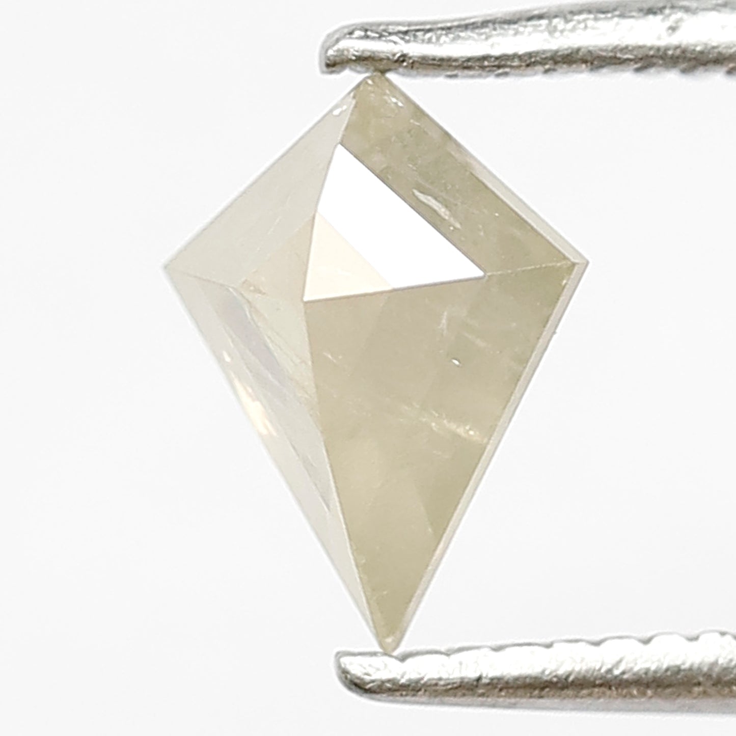 0.79 Ct Natural Light Yellowish Diamond | Kite Shape Translucent Rustic Conflict Free Loose Diamond for Pendant