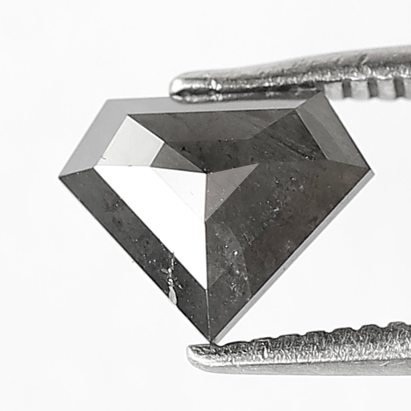 0.88 Ct Natural Black Diamond | Diamond Shape 6.10 mm Loose Diamond for Engagement or Wedding Ring