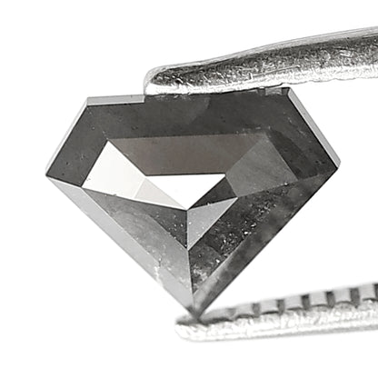 0.88 Ct Natural Black Diamond | Diamond Shape 6.10 mm Loose Diamond for Engagement or Wedding Ring