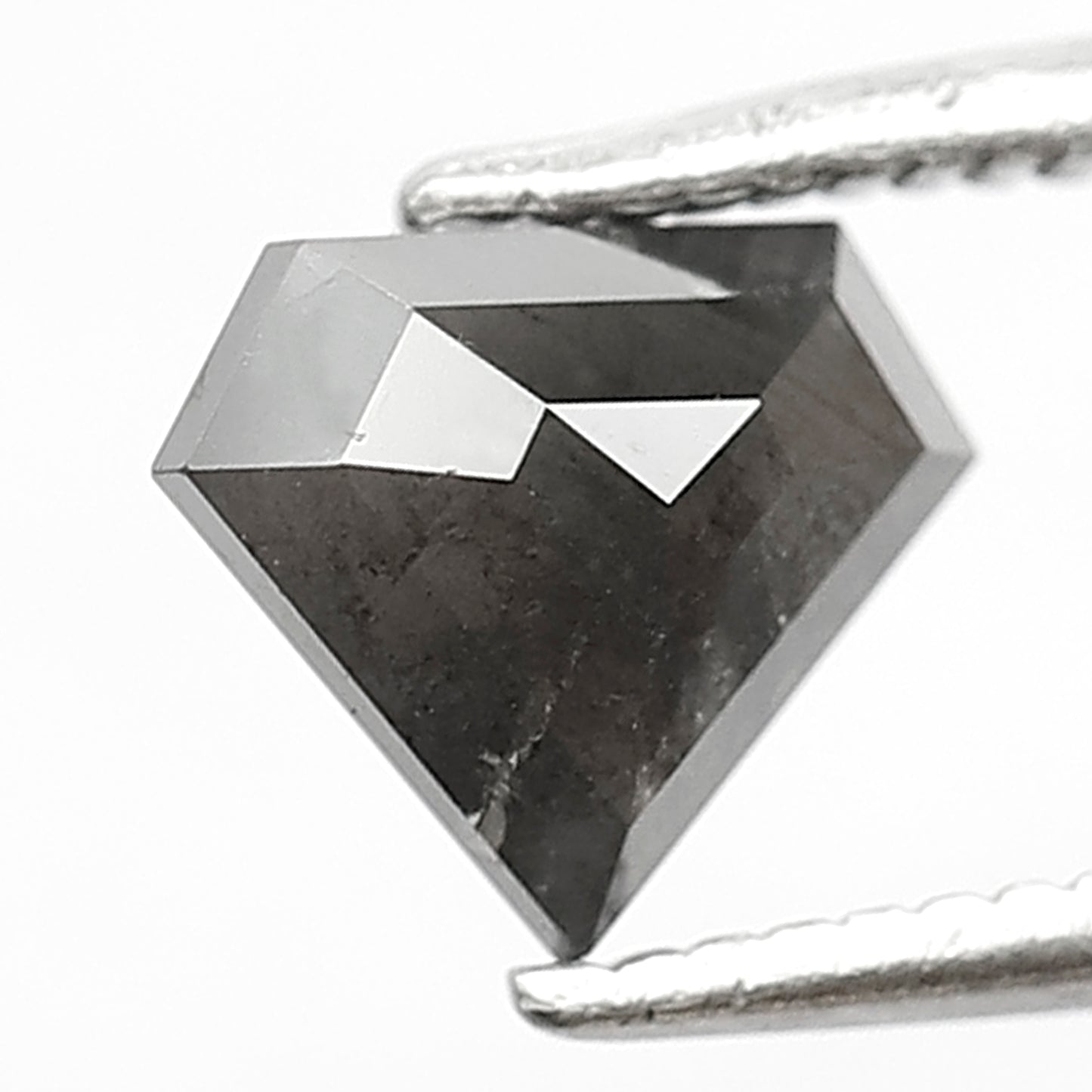 0.88 Ct Natural Black Diamond | Diamond Shape 6.10 mm Loose Diamond for Engagement or Wedding Ring