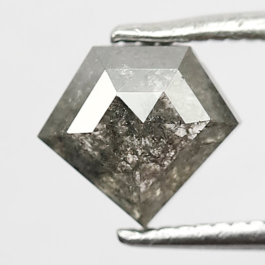 1.36 CT Natural Grey Black Color Diamond,Loose Natural Diamond,Geometric Shape Diamond,Natural Diamond,Pentagon Shape Diamond,Wedding Ring