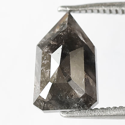 2.27 Ct Modified Cut Gray Black Salt & Pepper Diamond | Natural Loose Diamond for Custom Pendant
