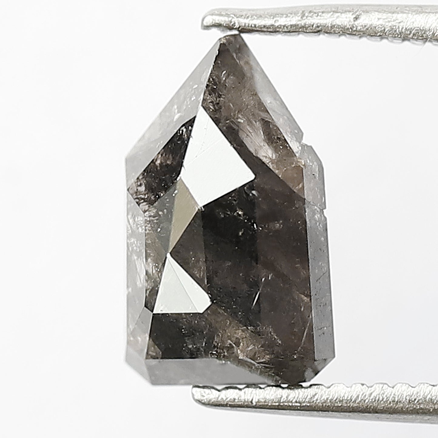 2.27 Ct Modified Cut Gray Black Salt & Pepper Diamond | Natural Loose Diamond for Custom Pendant