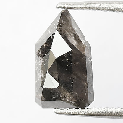 2.27 Ct Modified Cut Gray Black Salt & Pepper Diamond | Natural Loose Diamond for Custom Pendant