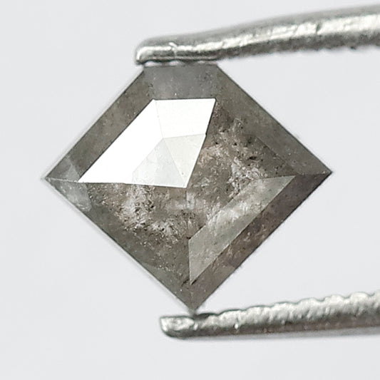 1.02 CT Loose Natural Diamond Geometric Shape Diamond Natural Grey Black Color Diamond Natural Diamond Salt and Pepper Diamond