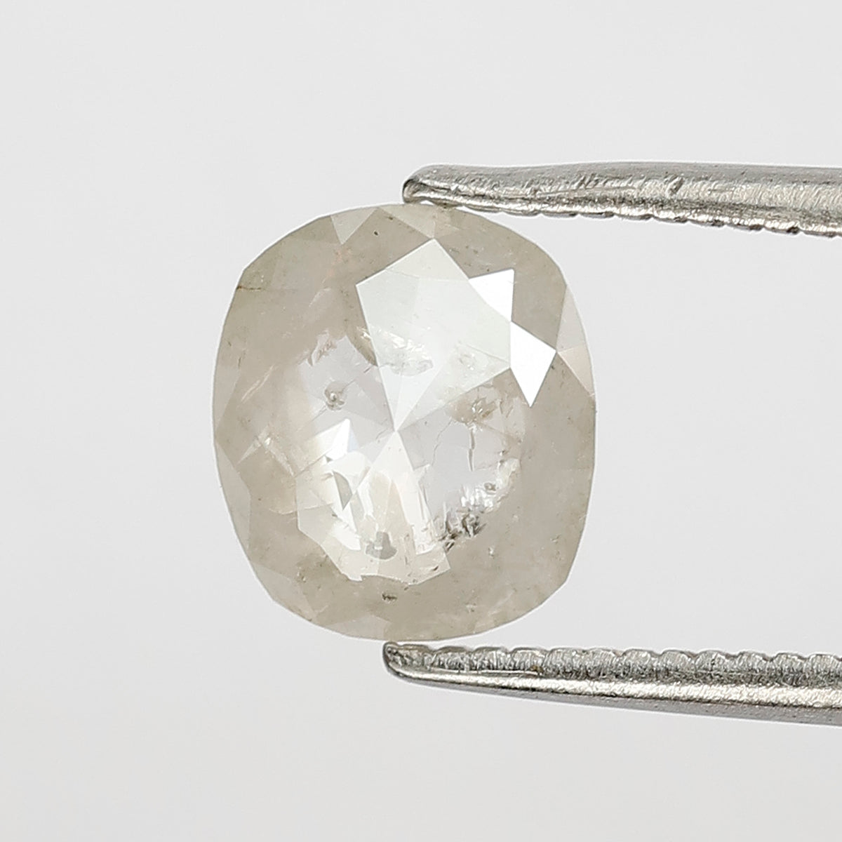 1.26 CT Oval Shape Salt And Pepper 7.40 MM Natural Loose Icy White Color Diamond For Her Gift
