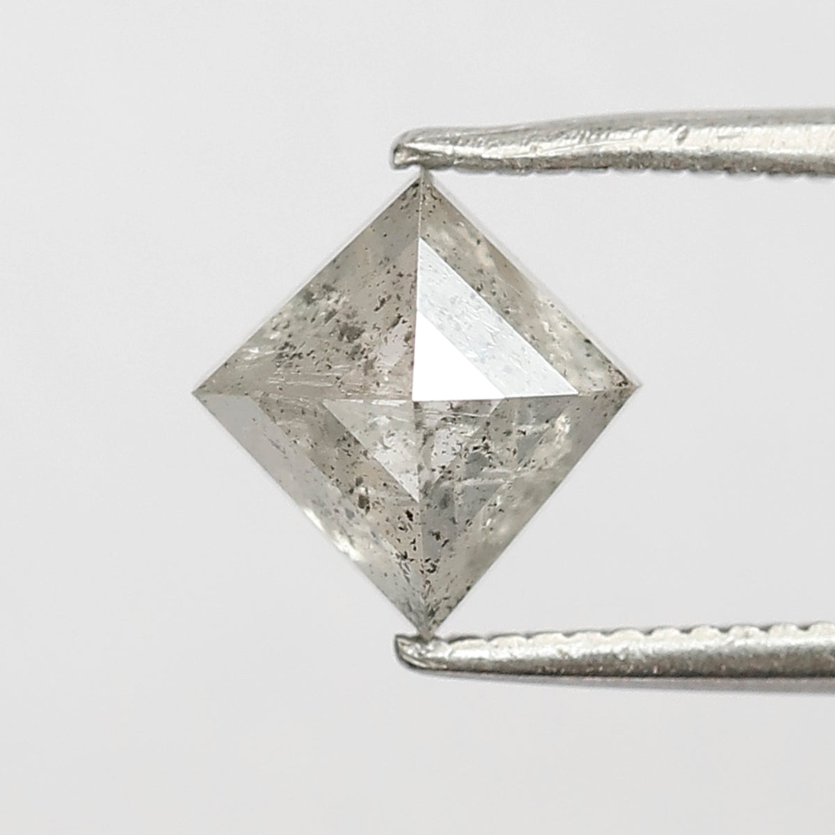 1.36 CT Kite Shape Salt and Pepper Diamond 7.50 MM Icy White Color Loose Natural Diamond For Engagement Ring