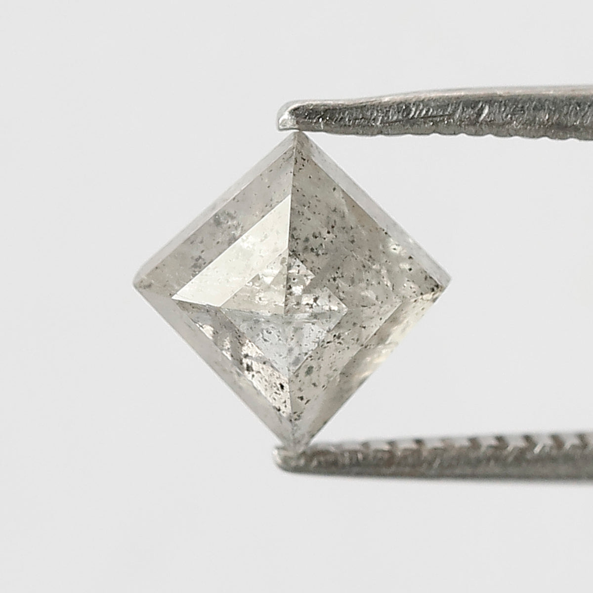 1.36 CT Kite Shape Salt and Pepper Diamond 7.50 MM Icy White Color Loose Natural Diamond For Engagement Ring