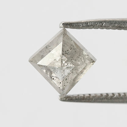 1.36 CT Kite Shape Salt and Pepper Diamond 7.50 MM Icy White Color Loose Natural Diamond For Engagement Ring
