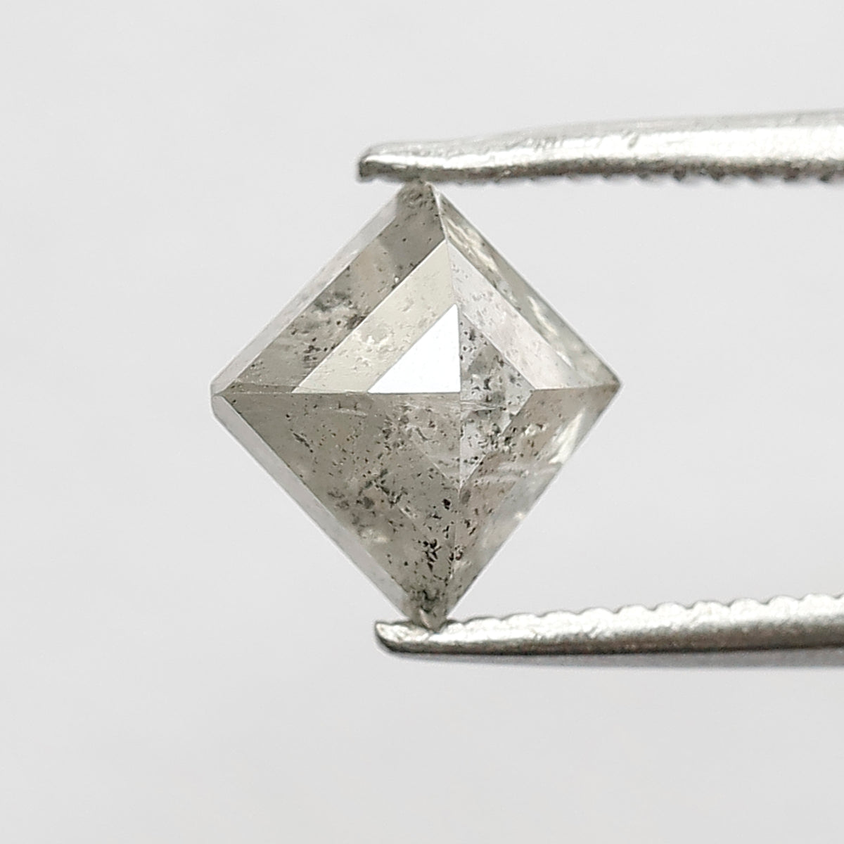 1.36 CT Kite Shape Salt and Pepper Diamond 7.50 MM Icy White Color Loose Natural Diamond For Engagement Ring
