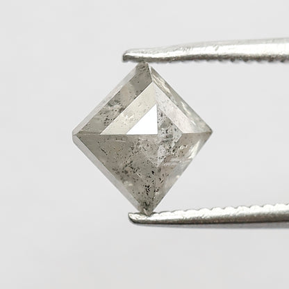 1.36 CT Kite Shape Salt and Pepper Diamond 7.50 MM Icy White Color Loose Natural Diamond For Engagement Ring