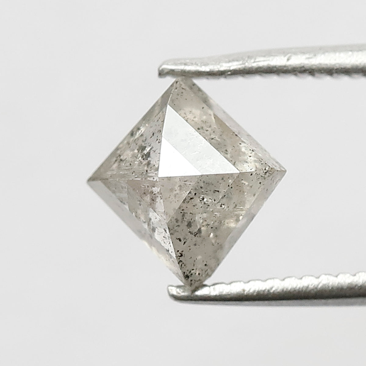 1.36 CT Kite Shape Salt and Pepper Diamond 7.50 MM Icy White Color Loose Natural Diamond For Engagement Ring