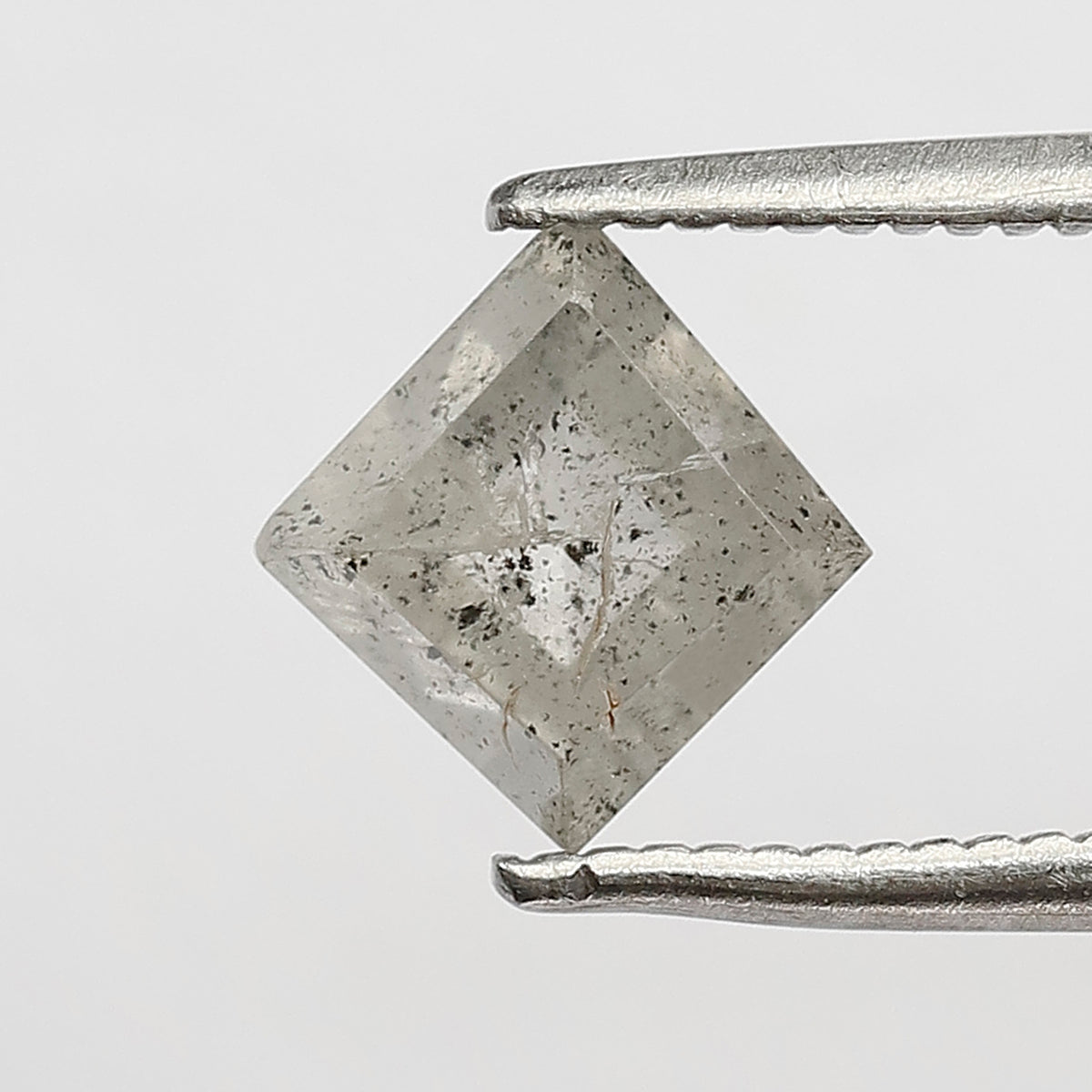 1.36 CT Kite Shape Salt and Pepper Diamond 7.50 MM Icy White Color Loose Natural Diamond For Engagement Ring