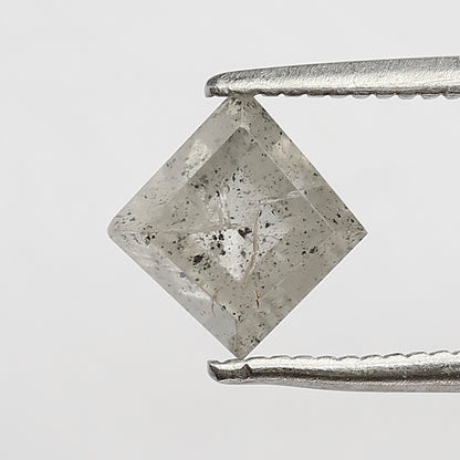 1.36 CT Kite Shape Salt and Pepper Diamond 7.50 MM Icy White Color Loose Natural Diamond For Engagement Ring