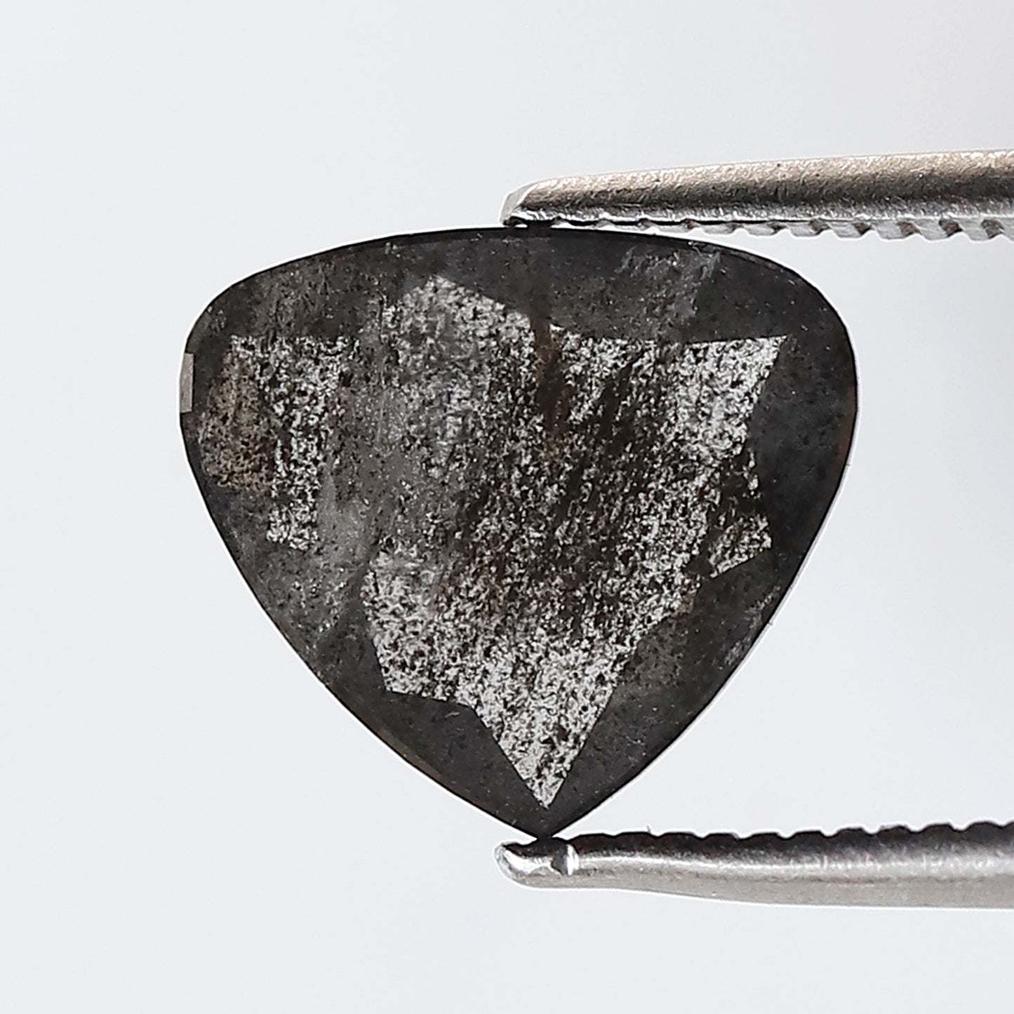 1.40 CT 9 MM Pear Shape Salt and Pepper Diamond Loose Natural Grey Black Color Diamond