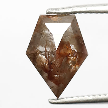 2.18 Ct Modified Cut Reddish Gray Diamond | Natural Rustic Earth Mined Loose Diamond for Jewelry