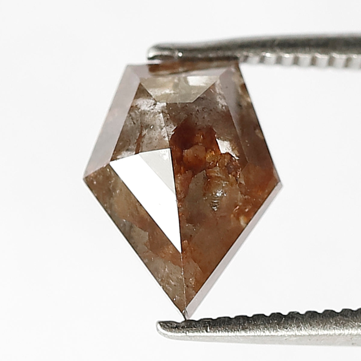 2.18 Ct Modified Cut Reddish Gray Diamond | Natural Rustic Earth Mined Loose Diamond for Jewelry