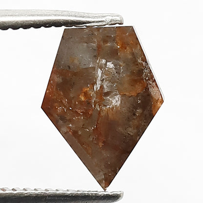 2.18 Ct Modified Cut Reddish Gray Diamond | Natural Rustic Earth Mined Loose Diamond for Jewelry